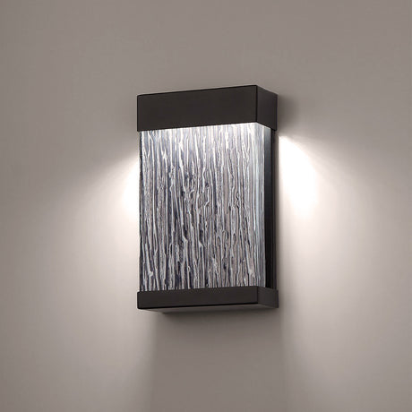 Palisade LED Outdoor Wall Light 12", Black