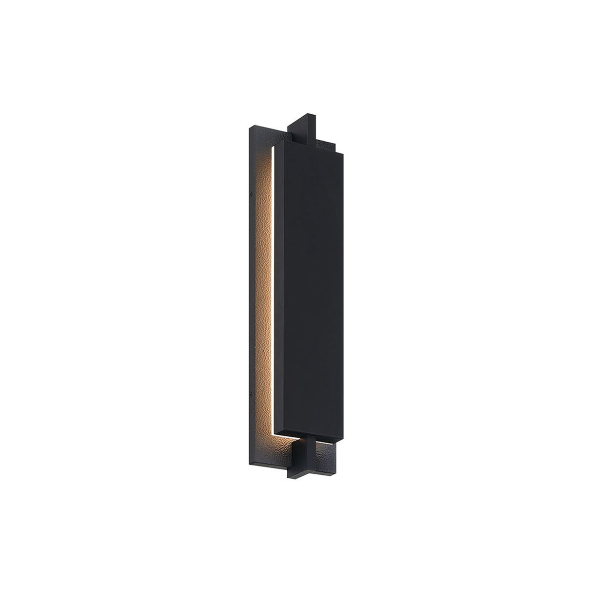 Rye LED Outdoor Wall Light 21", Textured Black