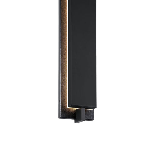 Rye LED Outdoor Wall Light 32", Textured Black
