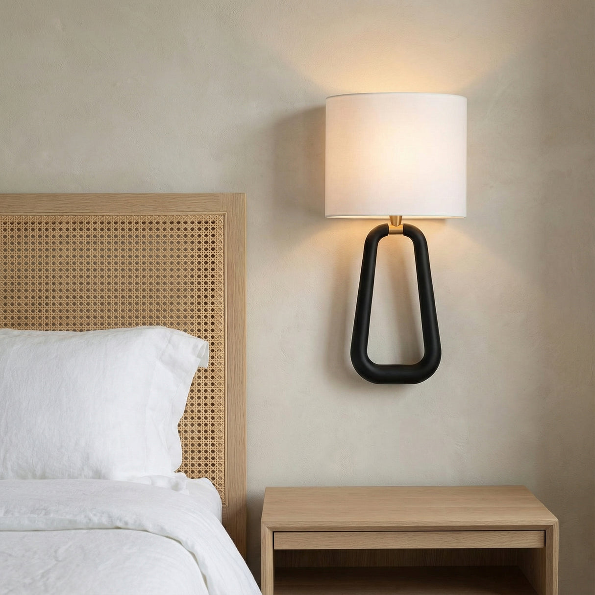 Boden Wall Sconce 20" for Modern home with Beige Walls