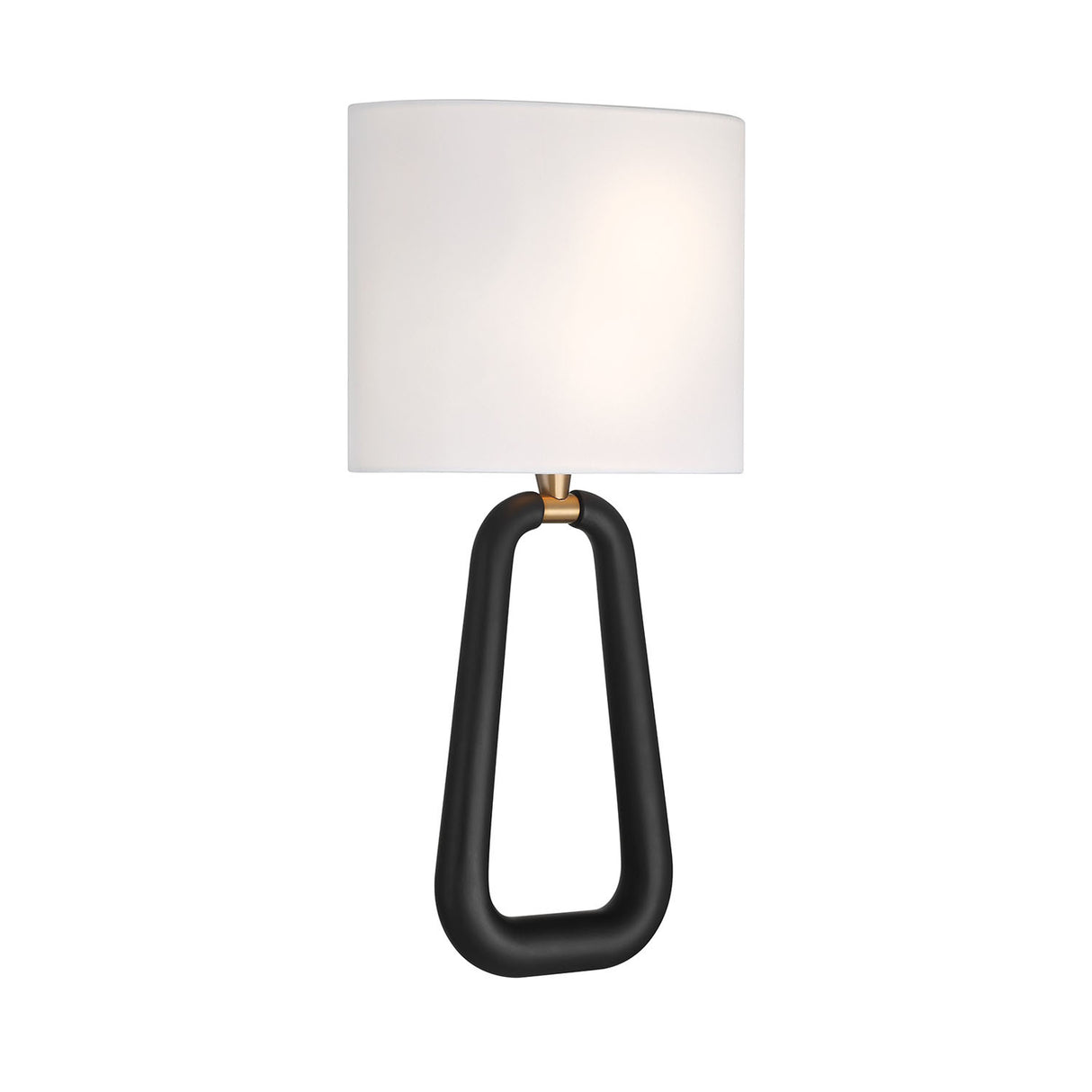 Boden Wall Sconce 20", Matte Black and Brass