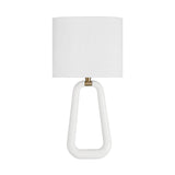 Boden Wall Sconce 20", Matte White and Brass