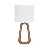 Boden Wall Sconce 20", Natural Wood and Brass