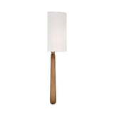 Boden Wall Sconce 20", Natural Wood and Brass