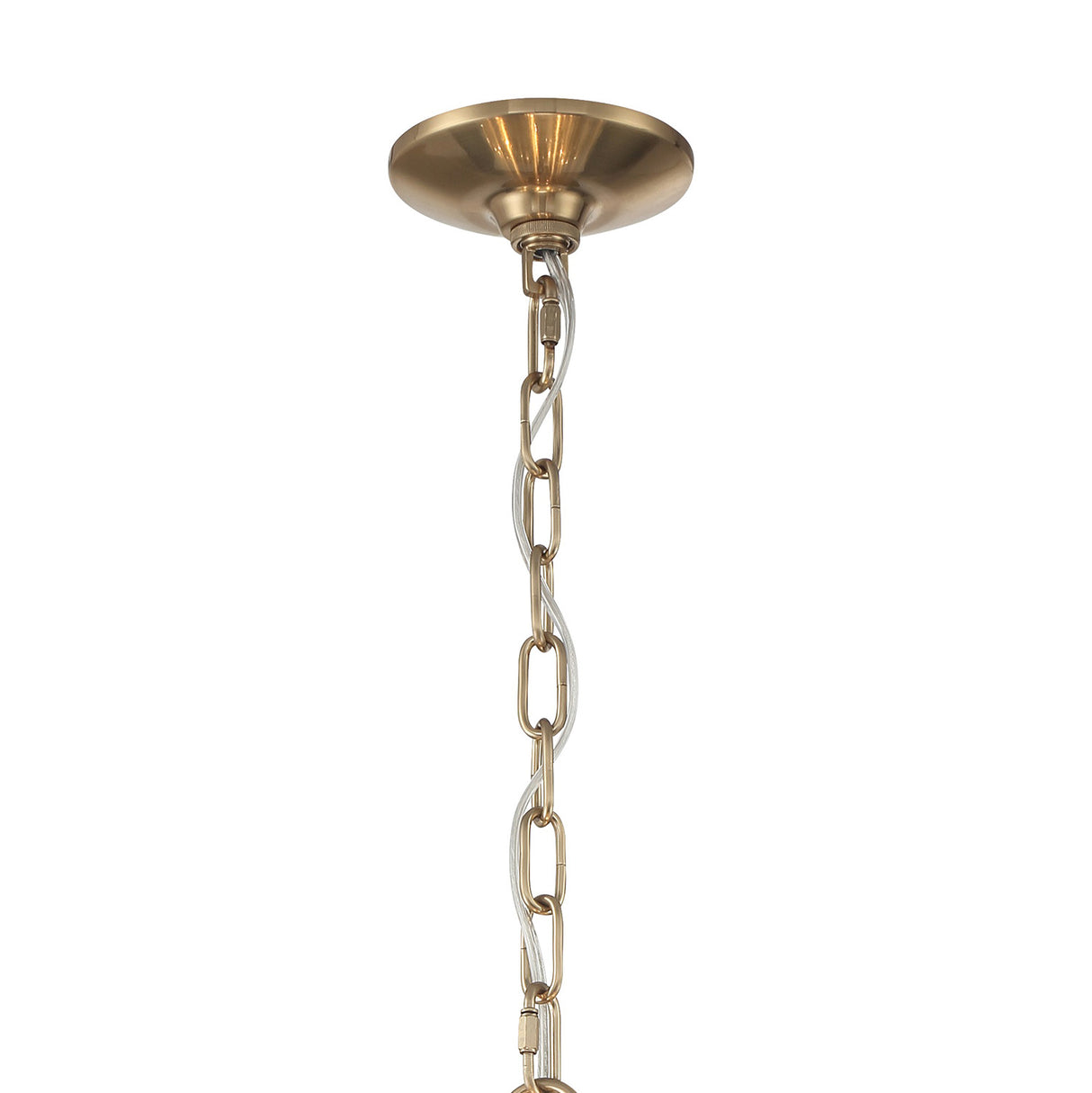 Maxwell 12 Light Chandelier 22", Crystal with Aged Brass