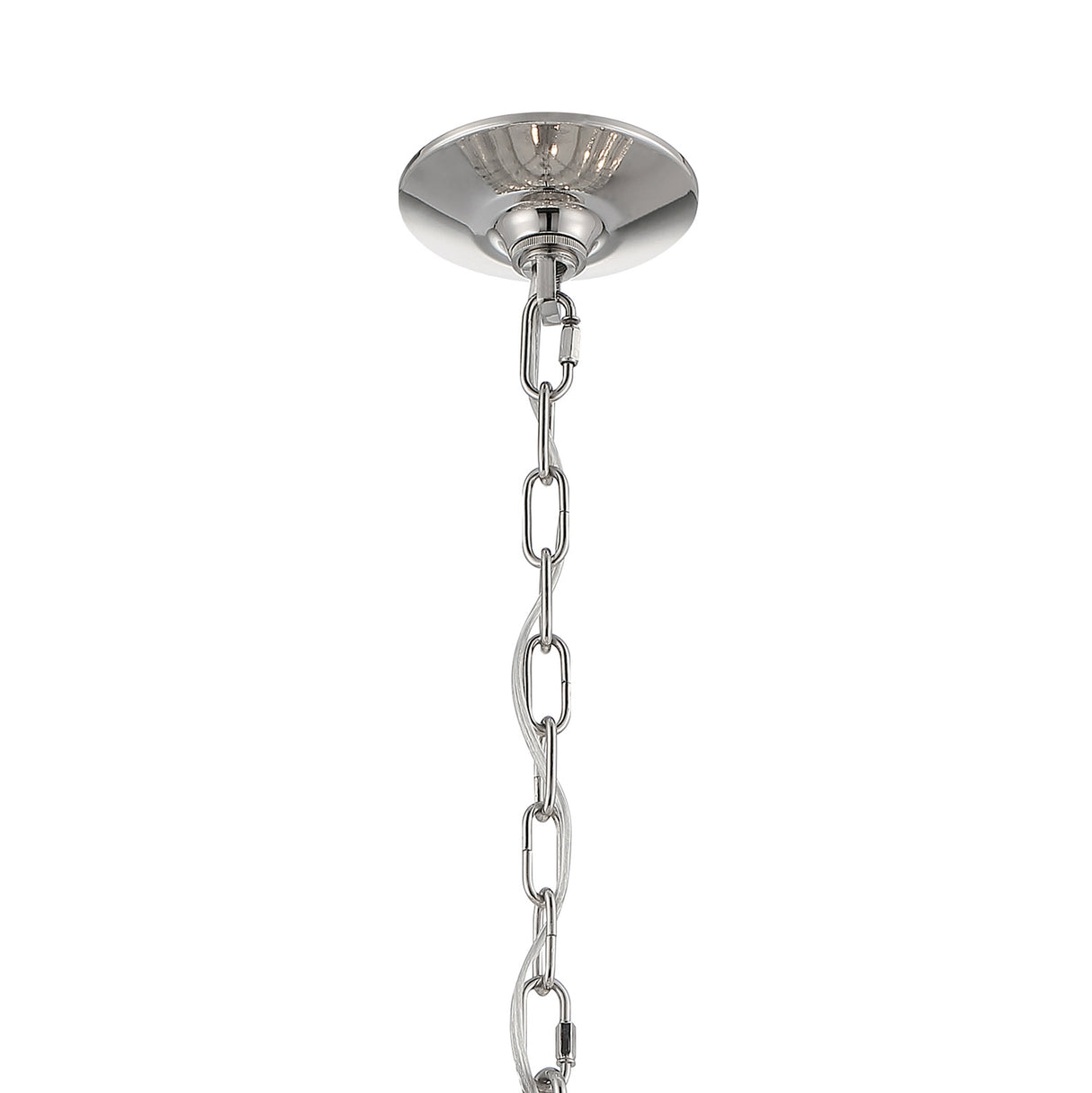 Maxwell 12 Light Chandelier 22", Crystal with Polished Nickel