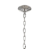 Maxwell 12 Light Chandelier 22", Crystal with Polished Nickel