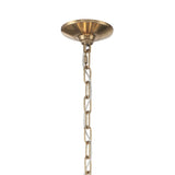 Maxwell 16 Light Chandelier 28", Crystal with Aged Brass