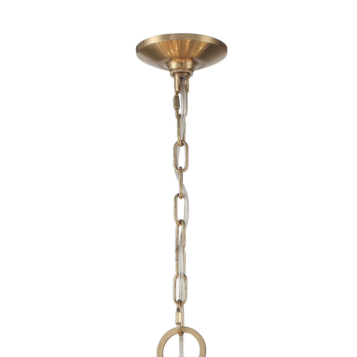 Maxwell 32 Light Chandelier 41", Crystal with Aged Brass