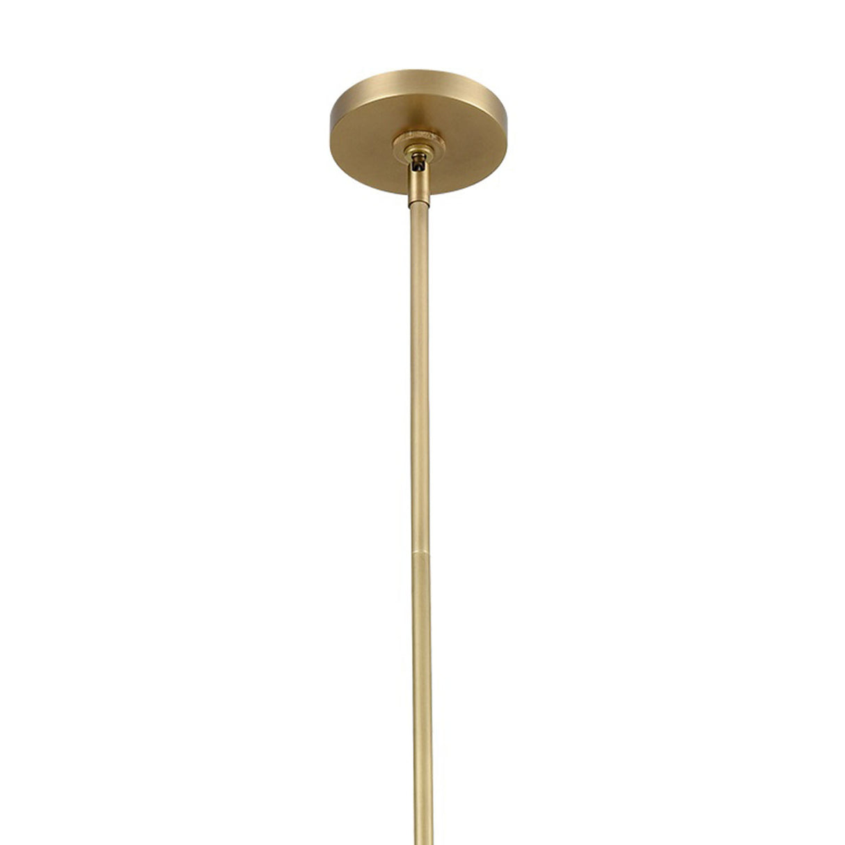 Jarrett LED Linear Pendant 31", Aged Brass and Cognac Leather