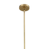Jarrett LED Linear Pendant 31", Aged Brass and Cognac Leather