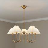 Rory 5 Light Chandelier 31", Brushed Brass