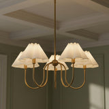 Rory 5 Light Chandelier 31", Brushed Brass