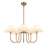 Rory 5 Light Chandelier 31", Brushed Brass