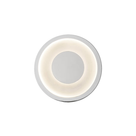Cam LED Wall Sconce 5", Chrome and Frosted Glass