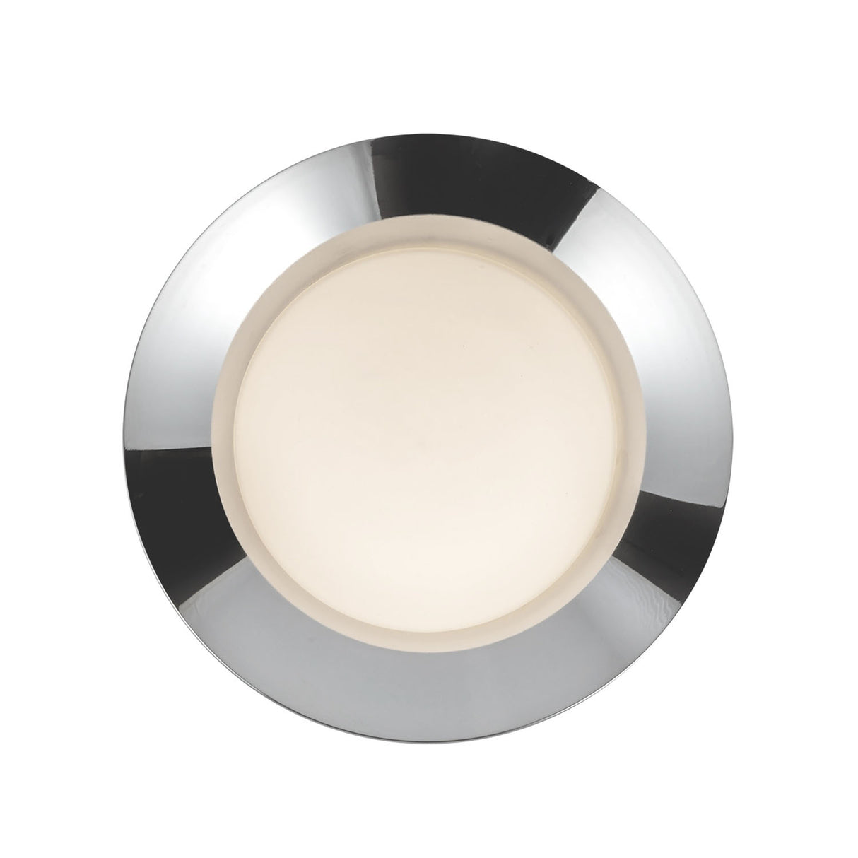 Elon LED Wall Sconce 9", Chrome and Opal Glass