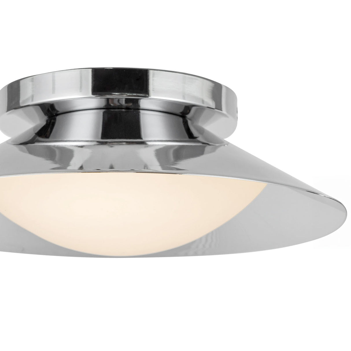 Elon LED Wall Sconce 9", Chrome and Opal Glass