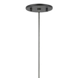 Soren LED Pendant 5", Matte Black and Opal Glass