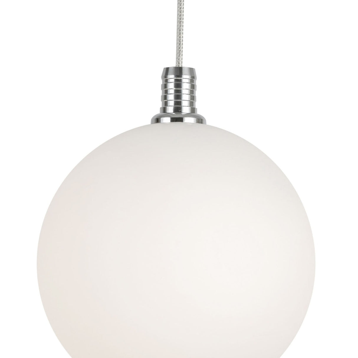 Soren LED Pendant 5", Chrome and Opal Glass