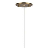 Soren LED Pendant 5", Brushed Brass and Clear Glass