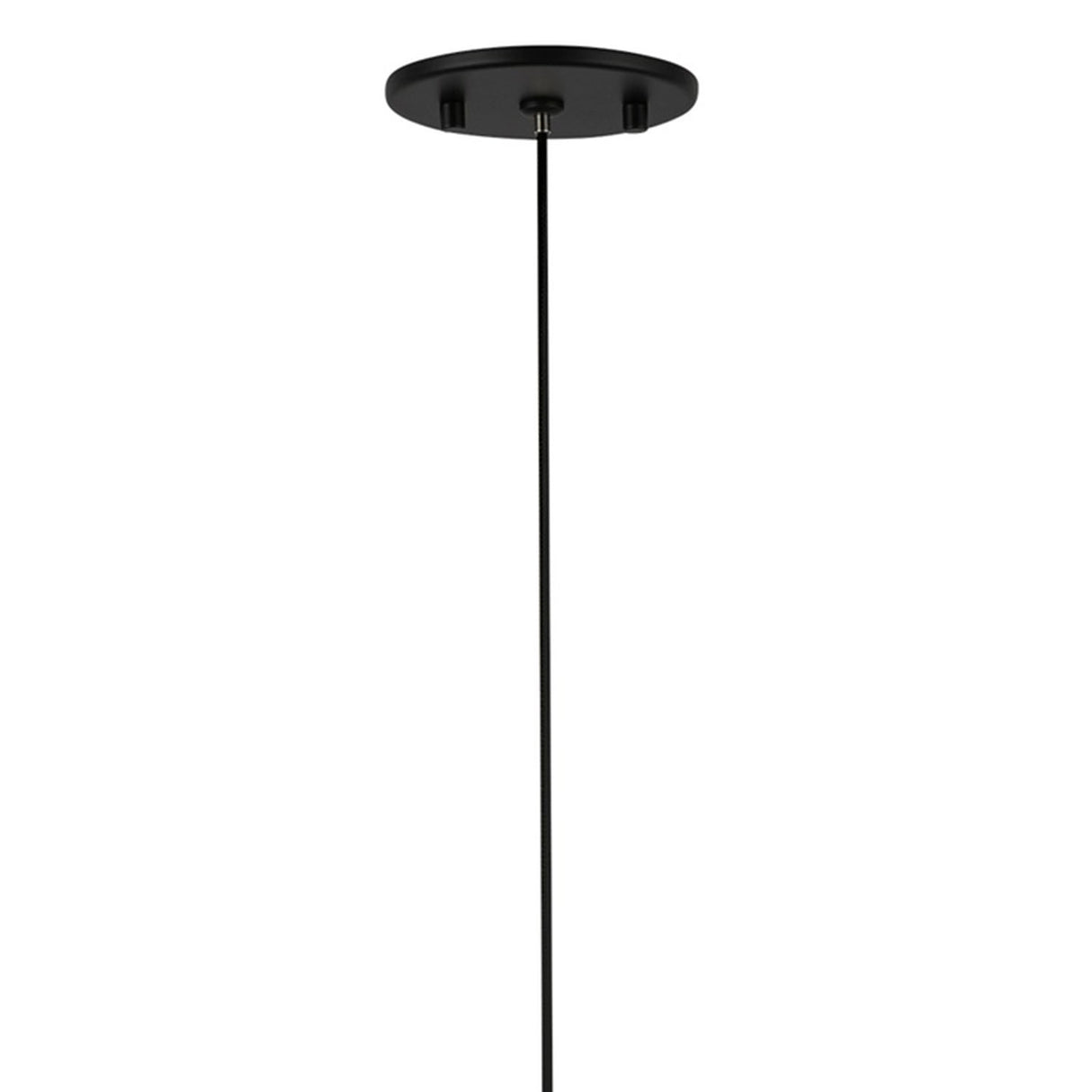 Soren LED Pendant 5", Matte Black and Clear Glass