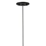 Soren LED Pendant 5", Matte Black and Clear Glass