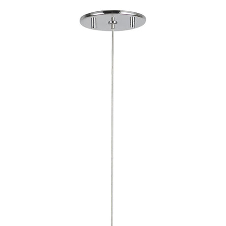 Soren LED Pendant 5", Chrome and Clear Glass