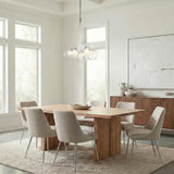 Soren 7 Light LED Chandelier 16", Chrome and Clear Glass