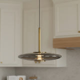 Callan LED Pendant 18" for Modern home with White Cabinetry