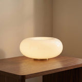 Otto LED Table Lamp 13", Aged Brass and Opal Glass