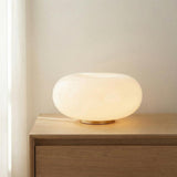 Otto LED Table Lamp 13", Aged Brass and Opal Glass
