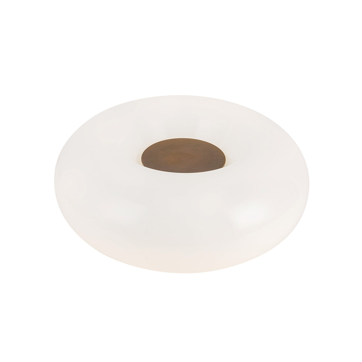 Otto LED Table Lamp 13", Aged Brass and Opal Glass
