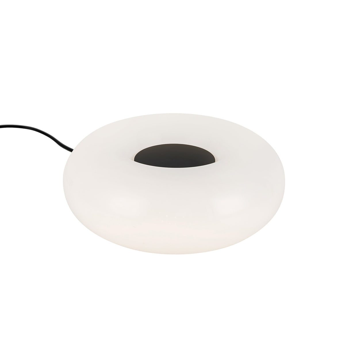 Otto LED Table Lamp 9", Matte Black and Opal Glass
