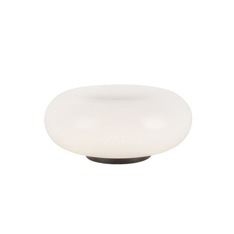 Otto LED Table Lamp 9", Matte Black and Opal Glass