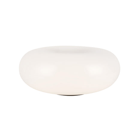 Otto LED Table Lamp 13", Matte Black and Opal Glass
