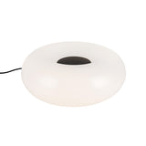 Otto LED Table Lamp 13", Matte Black and Opal Glass