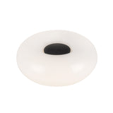 Otto LED Table Lamp 13", Matte Black and Opal Glass