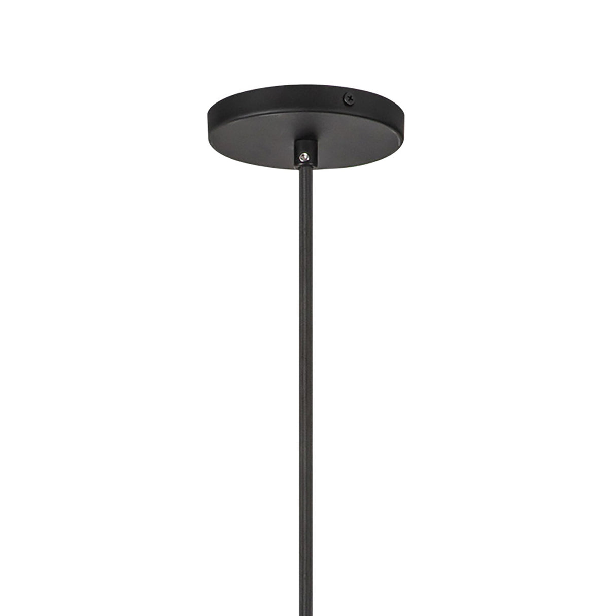 Montauk Pendant 20", Black Rattan with Opal Glass