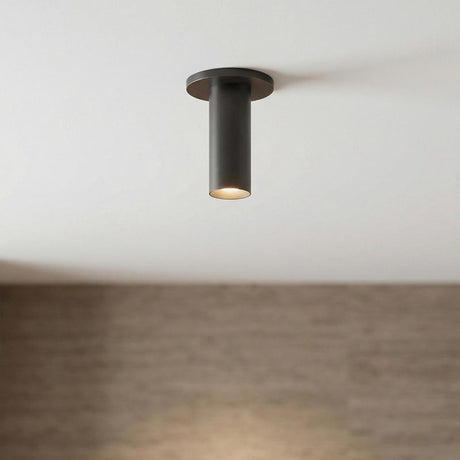 Wilber 5" Cylinder LED Flush Mount, Urban Bronze