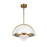 Wilton LED Pendant 16", Aged Brass
