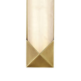 Lunaire LED Wall Sconce 25", Aged Brass and Alabaster