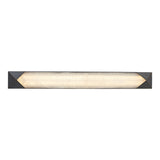 Lunaire LED Wall Sconce 25", Urban Bronze and Alabaster