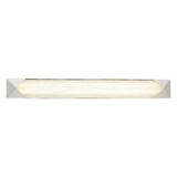 Lunaire LED Wall Sconce 25", Polished Nickel and Alabaster