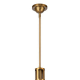 Alverna Pendant 24", Matte White with Rattan Accents