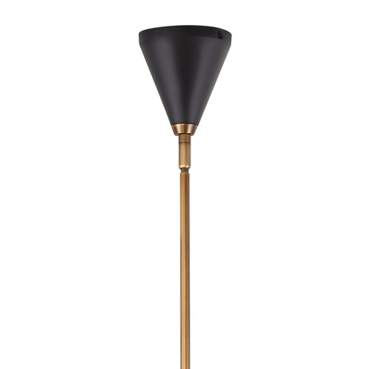 Darien 5 Light Chandelier 45", Matte Black with Hazelnut Leather