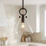 Aris Small Pendant 11 for Modern Farmhouse home with White Cabinetry