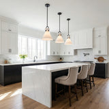 Aris Small Pendant 11 for Modern Farmhouse home with White Cabinetry