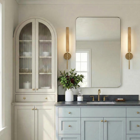 Linden LED Wall Sconce 26", Aged Brass