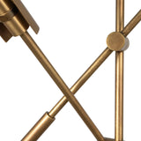 Linden 2 Light LED Pendant 41", Aged Brass