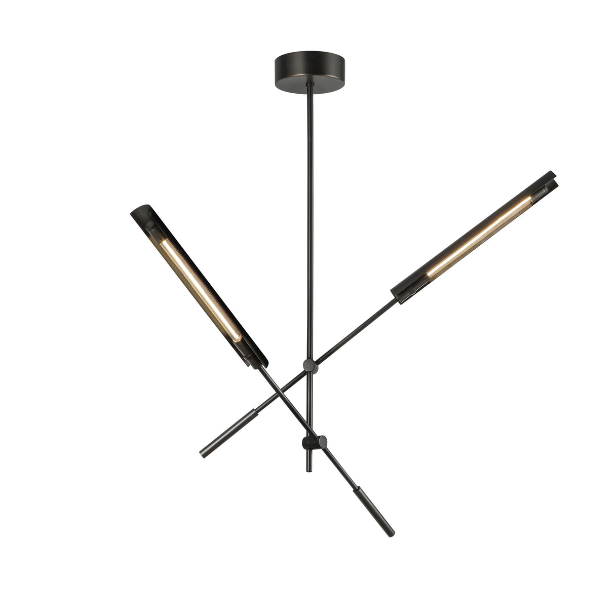 Linden 2 Light LED Pendant 41", Urban Bronze